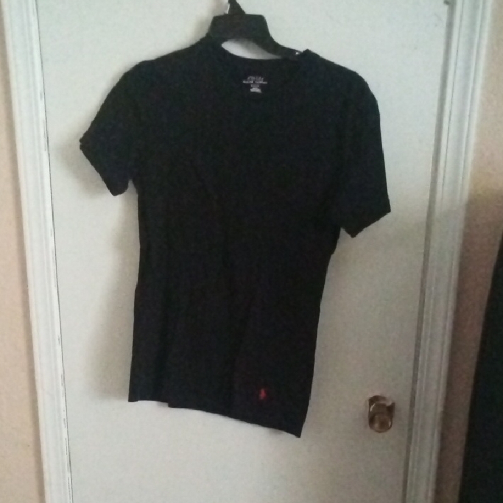 Black T-Shirt with Red Logo